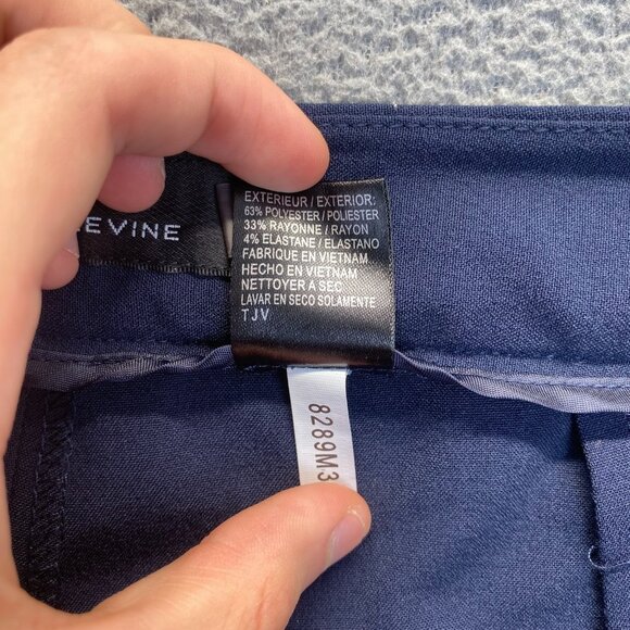 Tahari Arthur S.Levine Women's Wide Leg Crop Pants Size 10,Blue - Picture 7 of 9